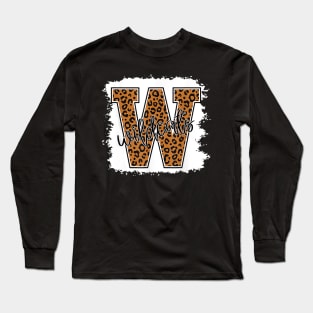 Wild Cat School spirit Leopard Back to School Long Sleeve T-Shirt